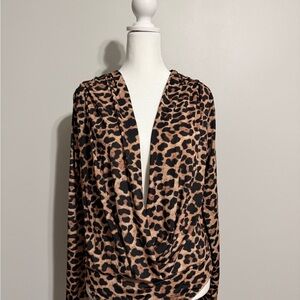Zara Animal Print Blouse